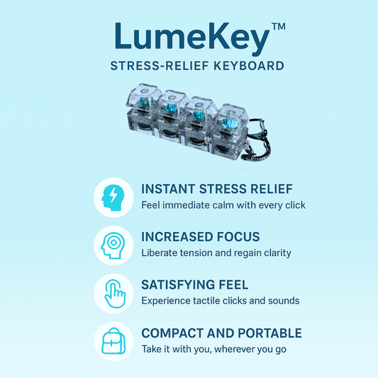 Mechanical anti-stress keyboard with 4 keys.