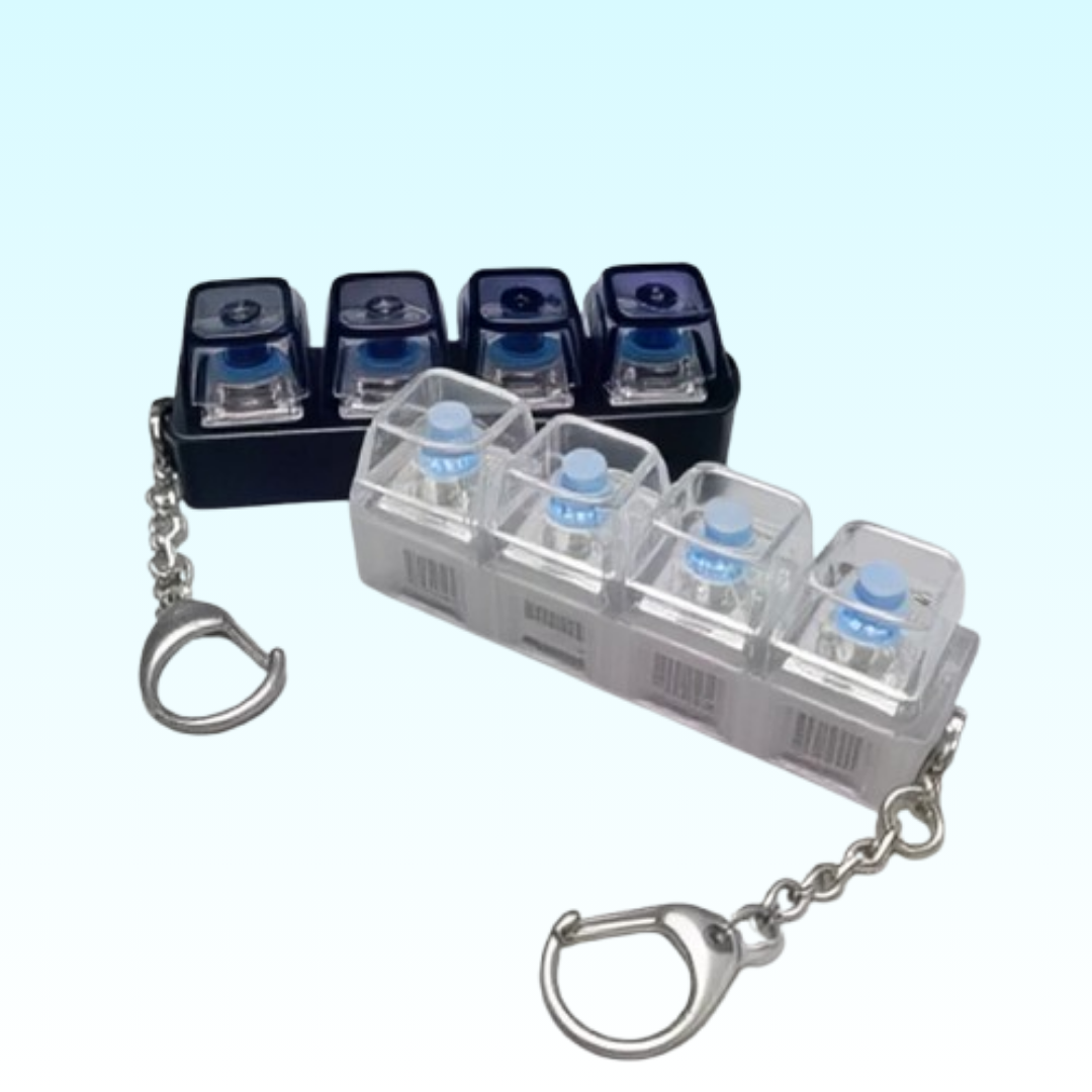 Mechanical anti-stress keyboard with 4 keys.