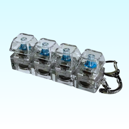 Mechanical anti-stress keyboard with 4 keys.